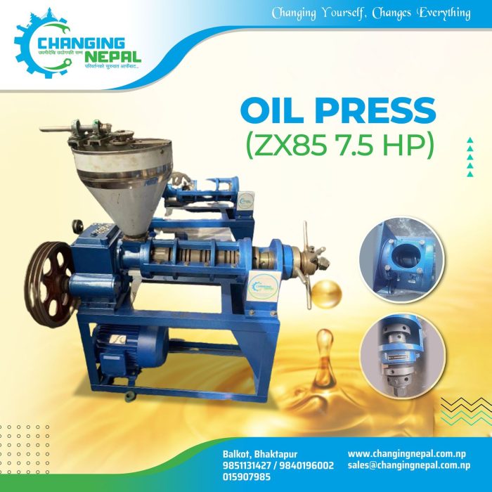 Oil Press Machine 7.5 HP